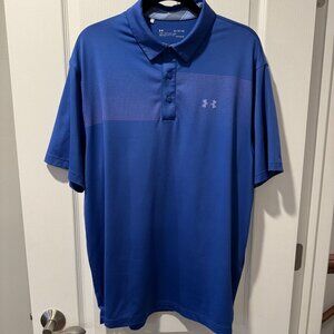 Under Armour- Men's- Golf Polo- Blue- XL